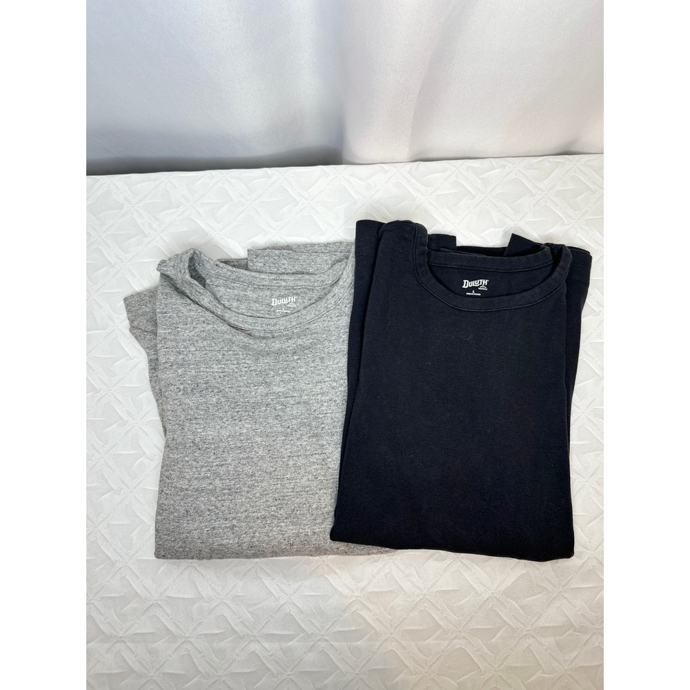 Duluth Lot of 2 Long Sleeve T-shirts LARGE Outdoor Utility Workwear Base Layer